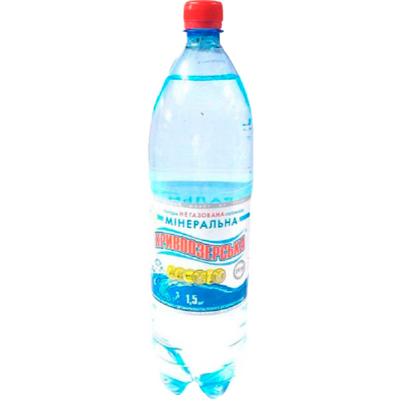 Вода мінеральна КРИВООЗЕРСЬКА, негазована, 1,5л